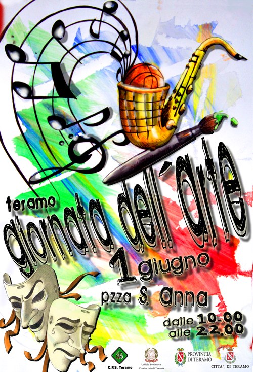 Locandina della Giornata dell'Arte di Teramo 2011, piazza Sant'Anna, 1° giugno